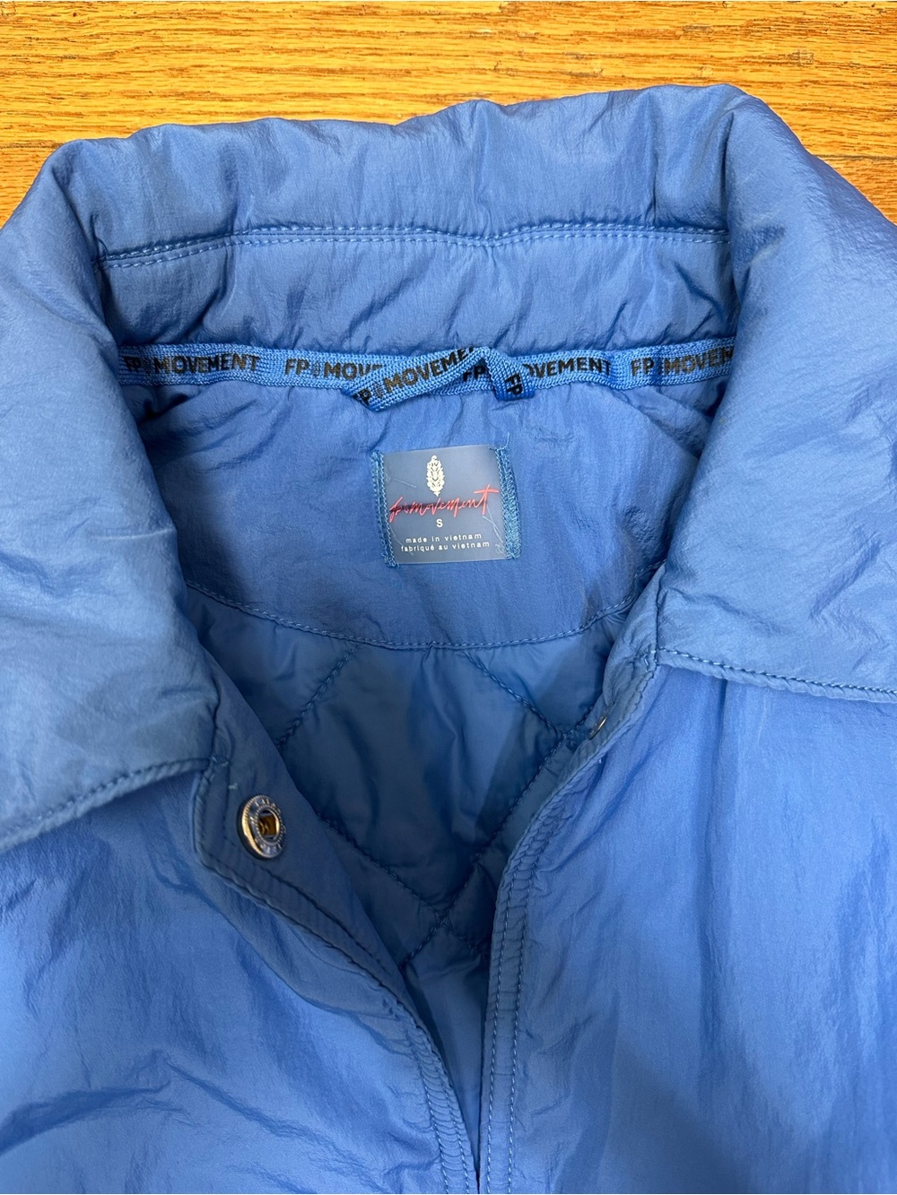 FP Movement Off The Bleachers Coaches Jacket - Blue - Picture 4 of 5